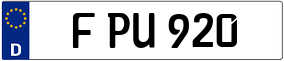 Truck License Plate